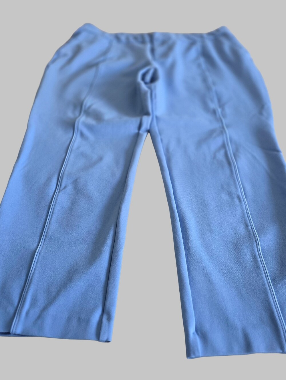ELOQUII Women’s Plus Size 22L Long Pants Blue Stretch Trousers